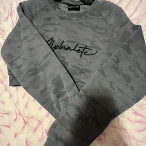 Alphalete Charcoal Camo Crewneck